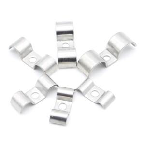 M형 파이프 클램프 304 스테인레스 스틸 말등 양면 스로트 후프 새들 버클 라인 와이어 튜빙 가스 호스