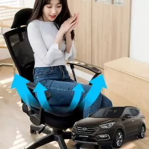 싼타페더프라임 여름용 호환 메쉬 쿨링방석 통풍차량용 사무실 방석 자동차 의자 아이스 냉풍