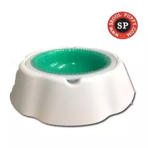 서울퍼피 아이스 식기 그린 M밥그릇 급식기 강아지 개밥 애견 애완동물