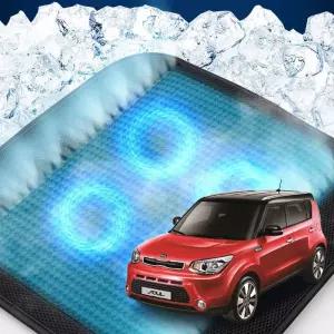 올뉴쏘울 호환 차량용 쿨링시트 메쉬 4팬용방석 사무실 여름방석 자동차 의자 아이스 휴대용 용통풍 용자동