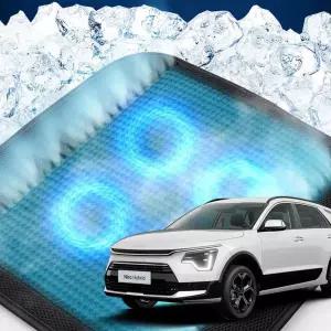 더올뉴니로 호환 차량용 쿨링시트 메쉬 4팬용방석 사무실 여름방석 자동차 의자 아이스 휴대용 용통풍 용자