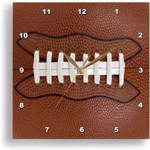 3D 로즈 월 시계 무음 10인치 축구 스포츠 팬 수평 TDSwhite u2013