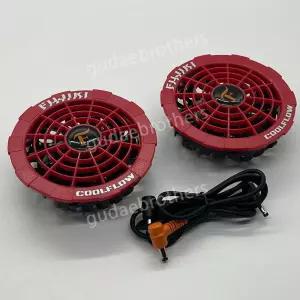선풍기옷 전용 팬 블랙레드팬 여름 연결선 22V 선풍기