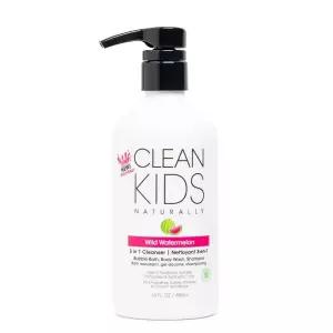 Gabriel Cosmetics Clean Kids Naturally Wild 워터멜론 3-in-1 샴푸, 클렌저 및 버블 배스 (400ml(16액량