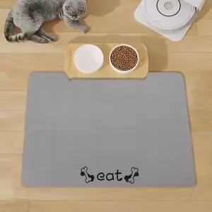 간편한 세척 반려동물 규조토 식기매트 80x50cm 애완 강아지 고양이 식탁 밥그릇