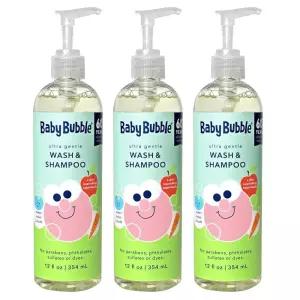Mr. Bubble Baby Bubble 울트라 젠틀 바디 워시  샴푸, 스위트 바이올렛 클라우드 향, 355ml(12온스) 3개