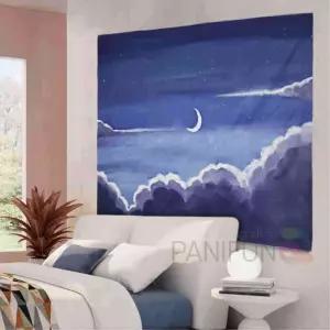 패브릭포스터 초승달 M 대형그림포스터 감성 카페벽장식 매장인테리어소품 인소품 피스트리 아트 현수막 가