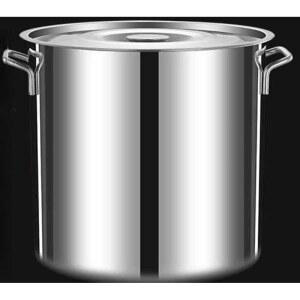 304 스텐통 둥근통 뚜껑있는 업소용 수프통 물끓이기통 찜통 대용량 두툼 가정용 수프냄비