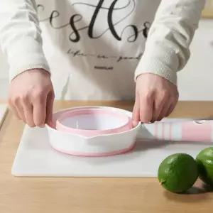 [셀러에이드]소프트 폴딩 바가지 핑크 목욕 휴대용 자루바가지 청소바가지