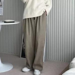 여성 겨울 기모 코듀로이 골덴 바지 홈웨어 트레이닝 팬츠 벌룬 항아리