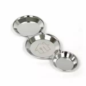 스텐 원형 나눔 접시 소 나눔그릇 스테인리스 예쁜 디저트 분할 레스 간식