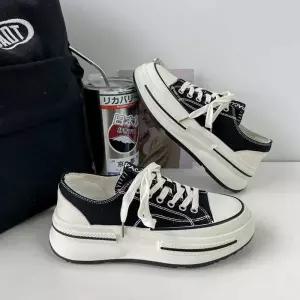 어글리슈즈 디자인 통굽 스니커즈 데일리 운동화 찍찍이 흰색단화 큐빅 니트 캔버스 메쉬 여성화이트 글리