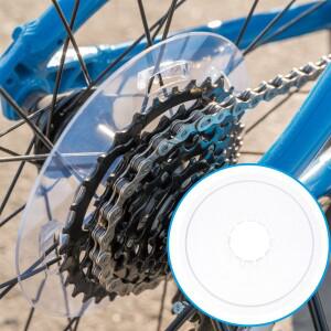 호환 3개입 자전거 스포크 보호대 내구성 커버 산악 로드 접이식 플라이휠 화이트 체인휠 여행 안전용