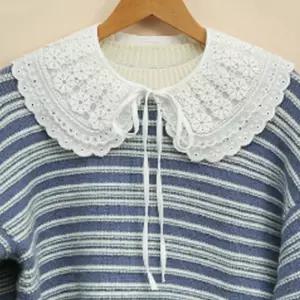 페이크카라 레이어드 목카라 넥케이프 셔츠 블라우스 DO4413 카라 만있는 이너 레이스 자수