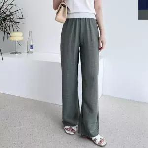 캐쥬얼 배기팬츠 긴바지 일자 스판 면 밴딩의류 신발 가방