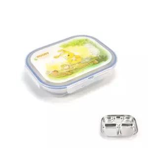 단체급식용 부비 삼중 도시락 식판 케이스스텐 어린이집 유치원 밀폐형 주방용품