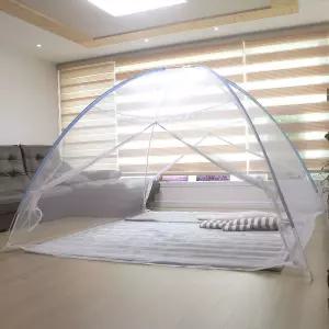 원터치 모기장 양문 텐트형 왕특대형 240x240cm 아기 방장 야외 침대 싱글 패밀리