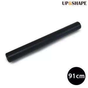 마사지 폼롤러 슬림 (10x91cm) (블랙)홈트레이닝 요가 필라테스 홈트
