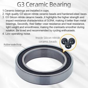 호환 KACTUS 하단 브래킷 DUB 29mm 세라믹 베어링 BB MTB 프레스 핏 46mm  중앙 이동 SRAM 크랭크셋 자전거