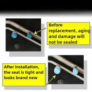 10 쌍 R134a 서비스 포트 밸브 더스트 캡 하이/로우 사이드 에어컨 파이프라인 교체 M9