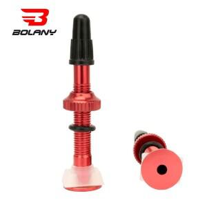 호환 BOLANY 1PCS 자전거 밸브 40mm/60mm 도로 진공 노즐 튜브리스 타이어 코어 알루미늄 합금 액세서리