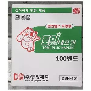 동방제지 토미 냅킨 100매x100속휴지 티슈 다용도 식당 식당용 업소용 테이블 테이블네프킨