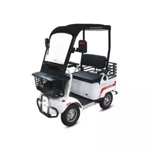 AU테크 전동스쿠터 화이트 경사로 밀림방지 공원 전기전동차