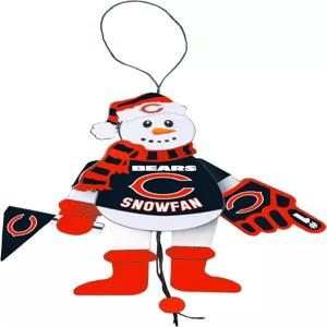 NFL 시카고 베어스 나무 응원 눈사람 장식
