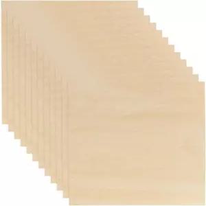 12 팩 배스우드 시트 1 /8 x 인치 합판 보드 공예 취미 모형 제작 목재 소각 및 프로젝트를 위한 얇은 천연
