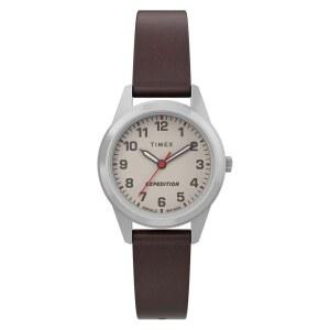 Timex 익스페디션 가죽 스트랩 시계