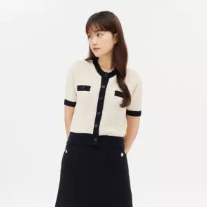 탑텐 topten 여성) 소프트 부클 반팔 가디건MSE3EC2931