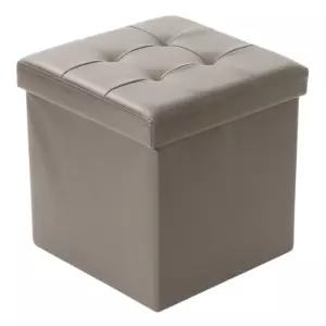 사각 싱글 수납스툴 접이식 화장대의자 (중) 간이의자 푹신푹신 손님맞이 휴게실 원룸