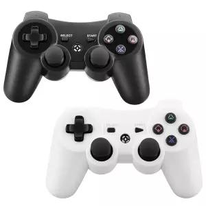 PS3 컨트롤러 교체 PlayStation 3용 무선 2팩 6축 모션 포함 슬림 프로 듀얼 쇼크 리모컨 500mAh 배터리