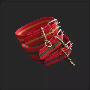 목걸이 슈벨 40mm 슈밸 PP 나일론 빨강 개목줄 왕대