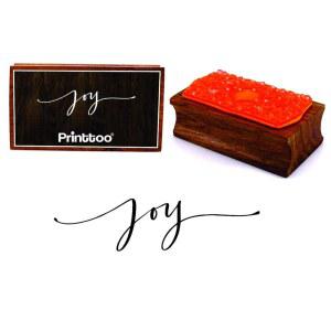 프린트투 조이 캘리그라피 직사각형 나무 도장, 고무 도장 블록, 스크랩북 도장, 카드 만들기 고무 도장, 스크랩북 장식 도장, DIY용 패턴 공예 도장, 다용도 공예 도장