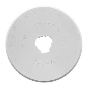 OLFA 45mm 로터리 커터 교체용 블레이드 10개의 블레이드(RB45-10) - 퀼팅 재봉 공예용 텅스텐 스틸 원형
