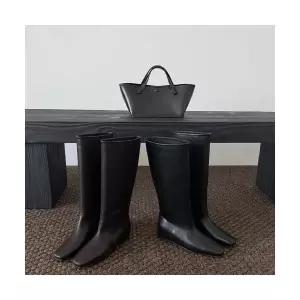 여자 웨지힐 슈즈 가을 겨울 미니멀 부츠 뾰족코 슬리브 힐 하이 빅사이즈 패션 BE4