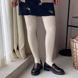 니트 겨울 보온 스타킹 유발 레그워머 수족냉증 여성스타킹 꽈배기 양말 데일리 타이즈 페이크삭스