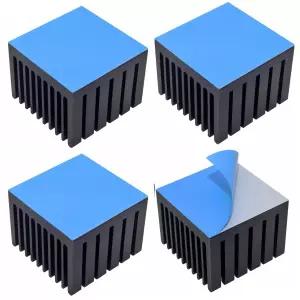 이지카고 4pcs 40mm 히트싱크 40x40x30mm + 열전도 테이프 3D 프린터 냉각용 알루미늄 쿨러 네마 17 LED