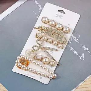 큐빅 집게 핀 앞 진주 헤어악세사리 여자머리핀 헤어 미니 삔 옆 WFISB9H