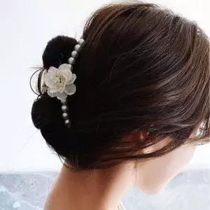 헤어 반 묶음 셀프올림머리 왕집게핀 집게 고급 핀 삔 머리 긴 WFISADO