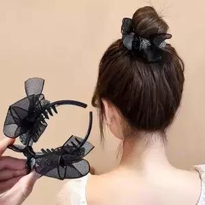 머리 단발집게핀 똥머리집게핀 집게 삔 긴 리본 헤어 예쁜 올림 핀 WFISA3Z