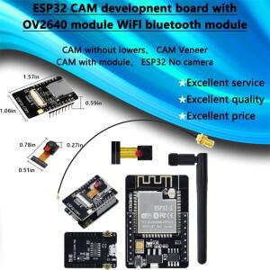 ESP32 CAM WiFi 모듈 직렬-ESP32-CAM 개발 보드 OV2640 카메라가 장착된 5V Bluetooth
