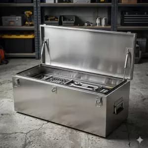 인산철 배터리 케이스 카라반 파워뱅크 메탈 수납함 자작 캠핑용 파우치