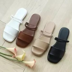 스트랩 데일리 낮은굽 여자 슬리퍼 여름 예쁜 WFIMPPD
