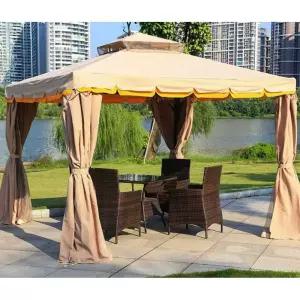 야외천막 캐노피 천막 테라스 바람막이 비닐 이동식 가제보