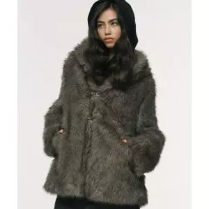매장정품 엔와이엑스엑스 NYXX HOODED FUR COAT KHAKI NX25CCJK03KH 142293