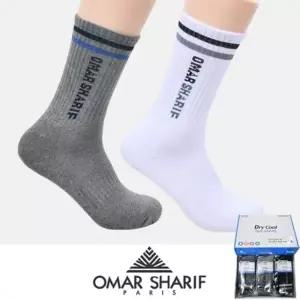 오마샤리프 드라이쿨 남성 스포츠 장목 양말 0635cr