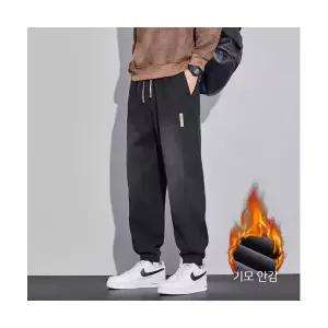 남자 편한 배기핏 청바지 기모 라이셀 추동 캐주얼 바지 배기 조거 SPO마켓4