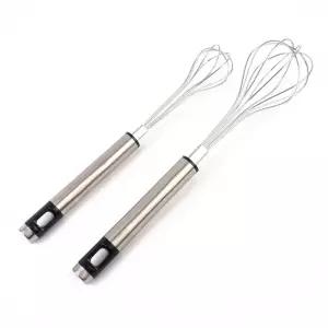 주방 다용도 스텐 미니 거품기 X2개 수동 핸드믹서